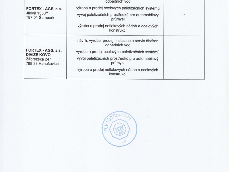 Certifikát ČSN EN ISO 9001_2016