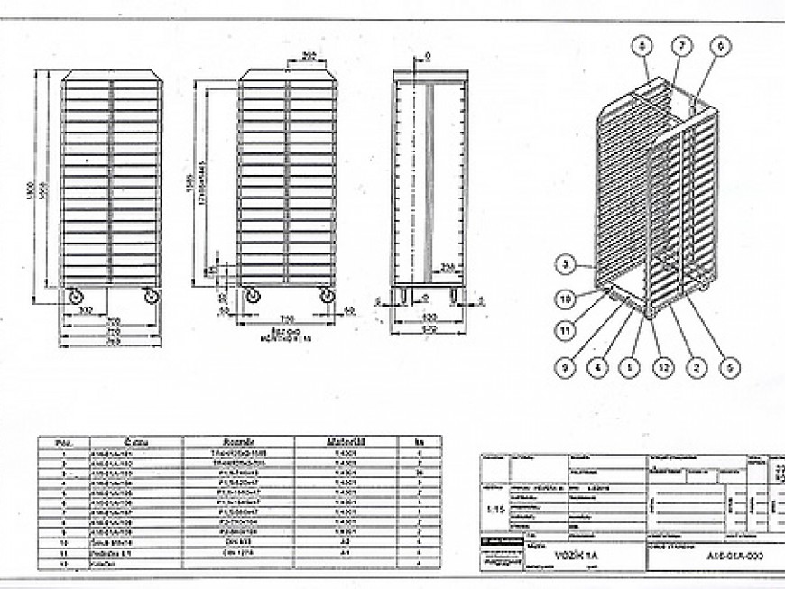 BÄCKEREI WAGEN - ZEICHNUNG